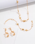 Colección de perlas de plata de ley