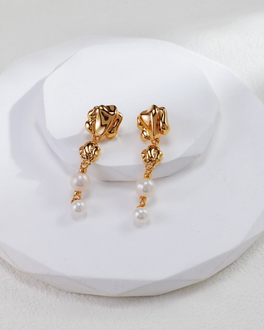 S925 Molten Gold & Pearl Collection