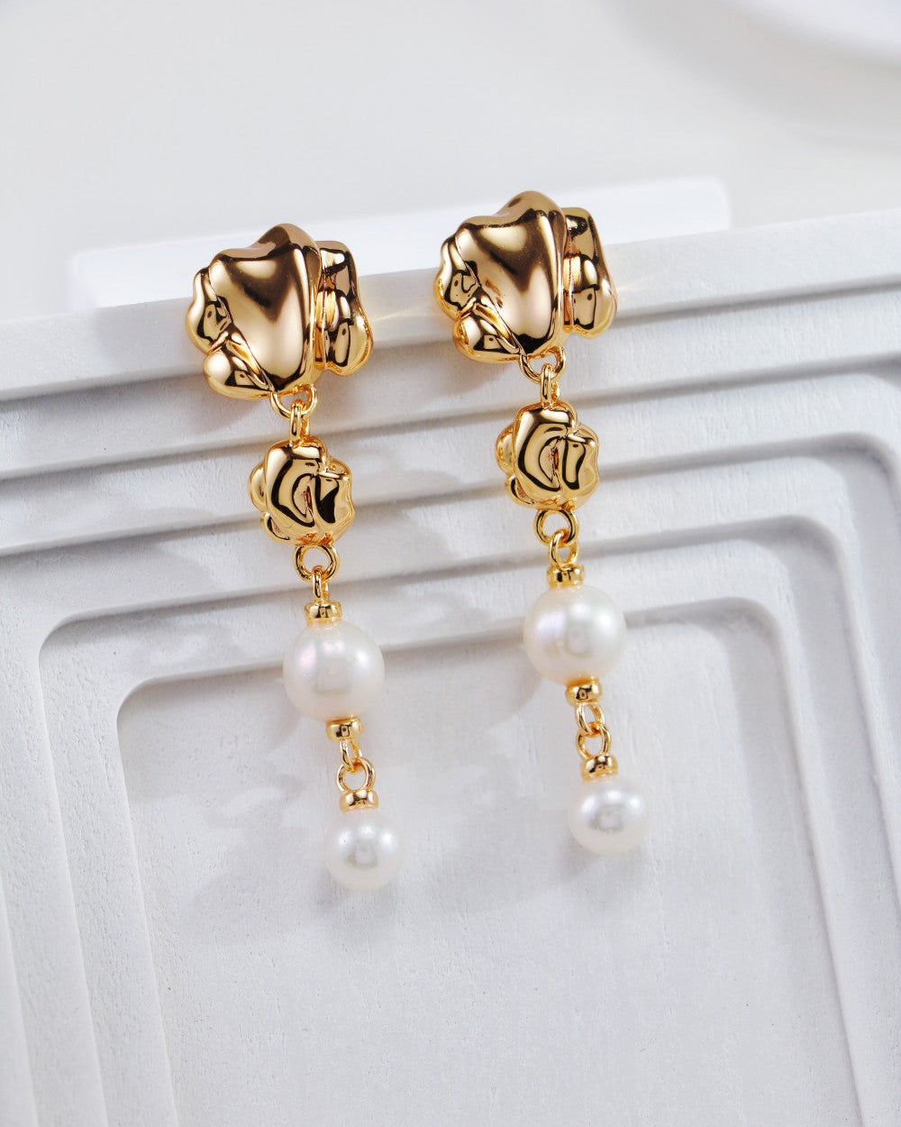 S925 Molten Gold & Pearl Collection