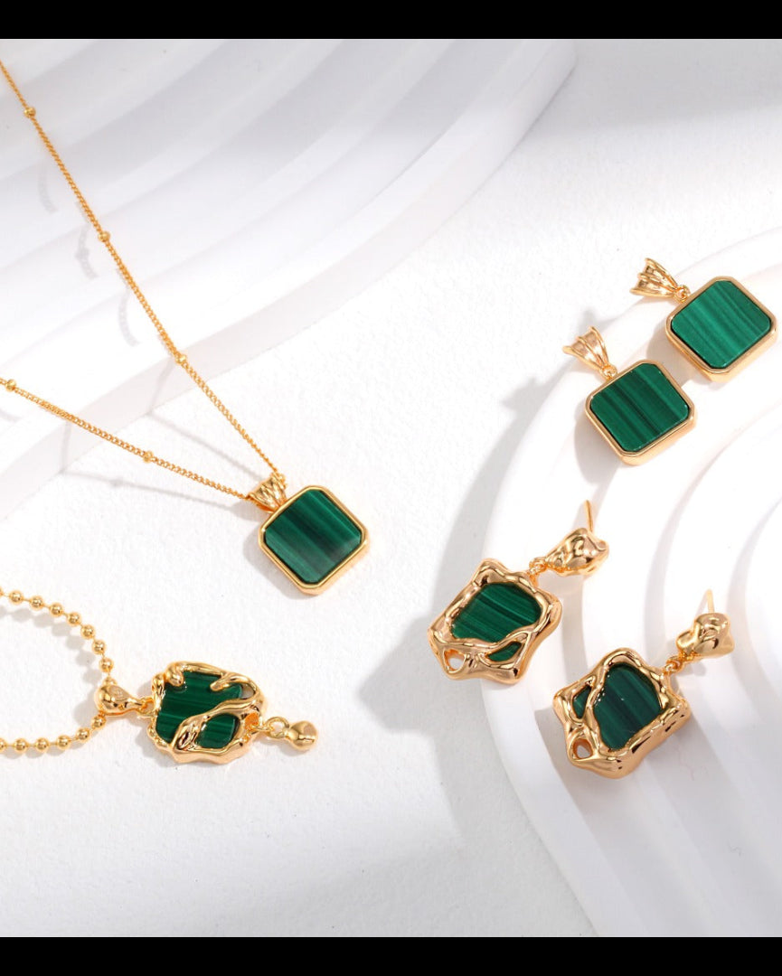 S925 Sterling Silver & Malachite Series