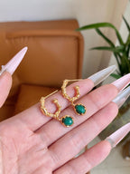 Malachite Secret Realm Earrings