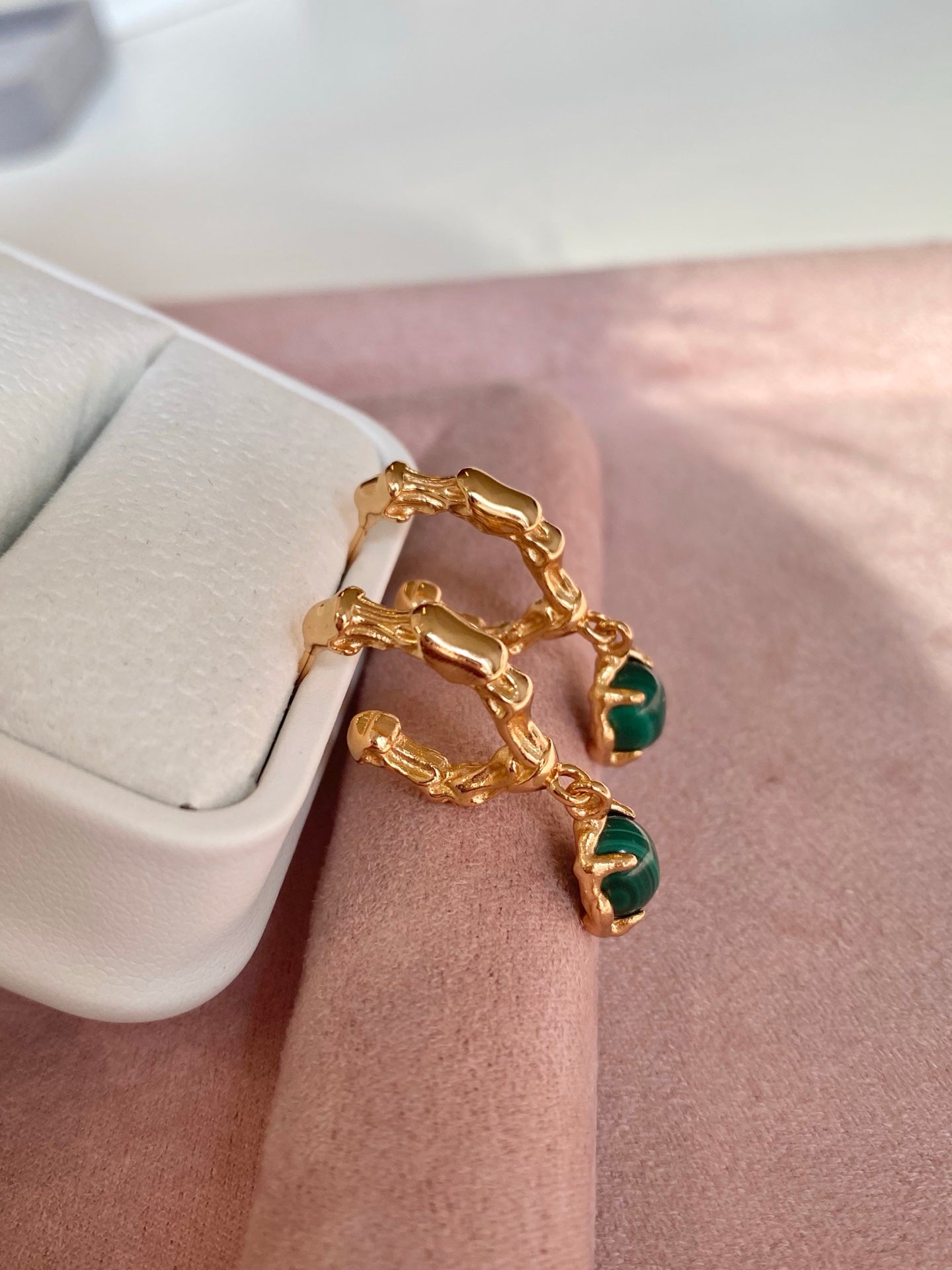 Malachite Secret Realm Earrings