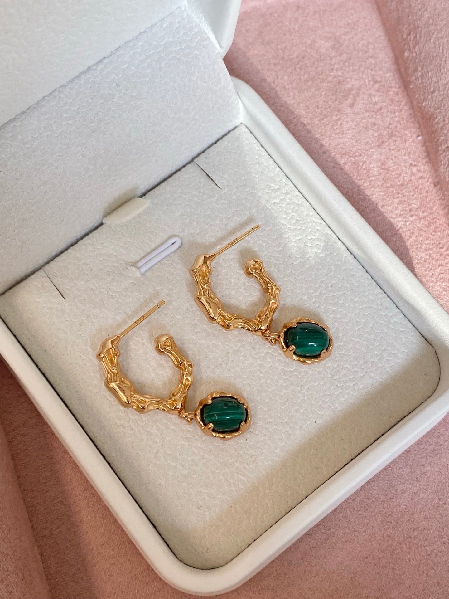 Malachite Secret Realm Earrings