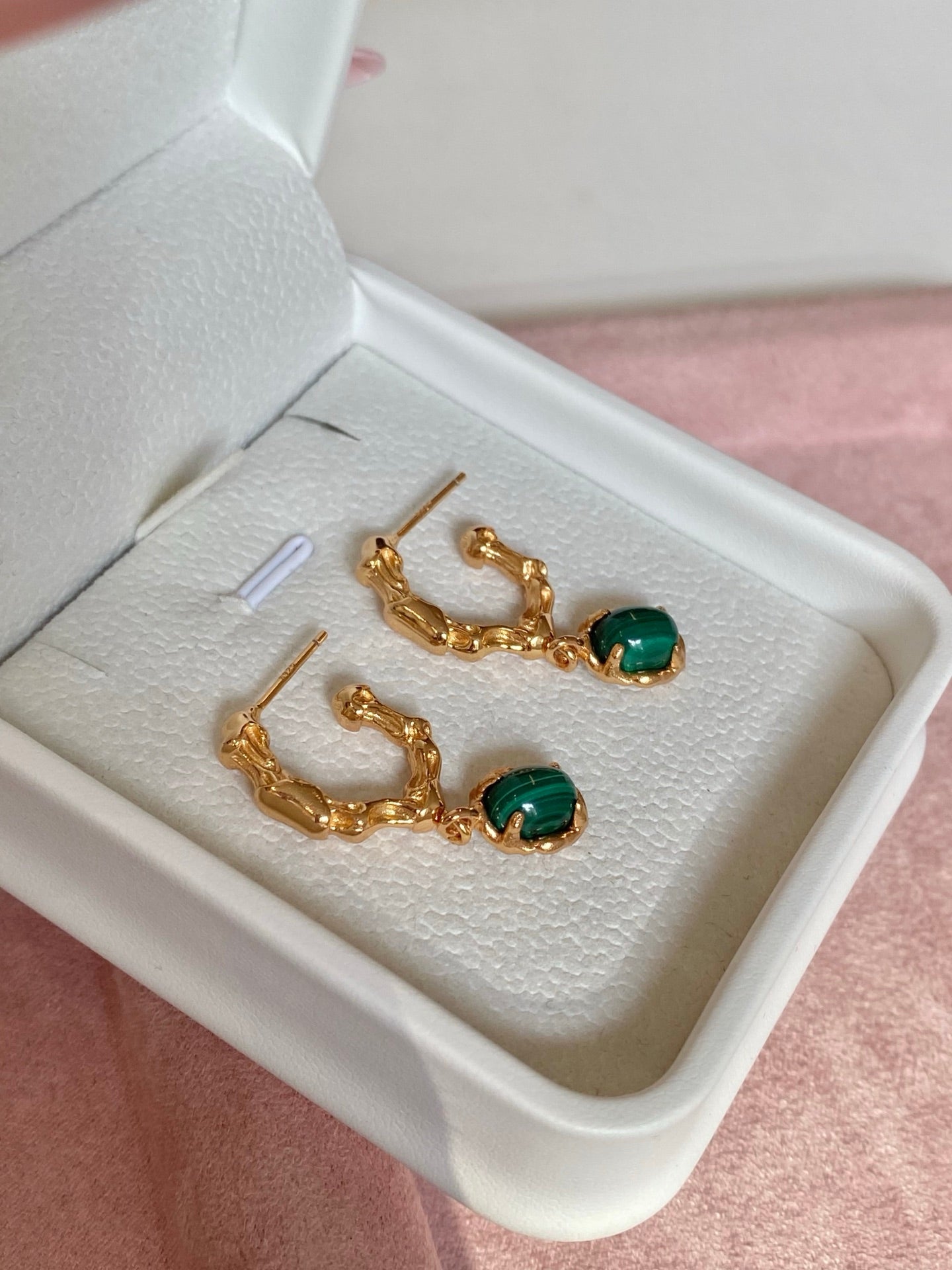 Malachite Secret Realm Earrings