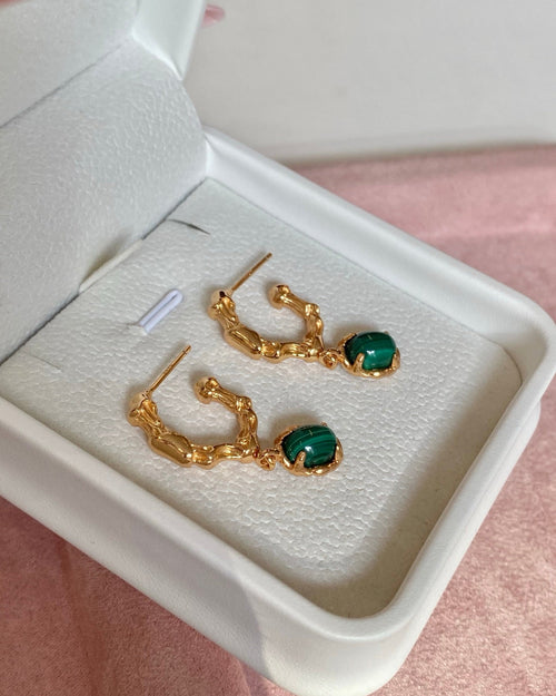 Malachite Secret Realm Earrings