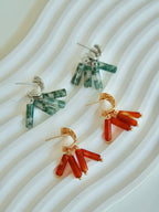 S925 Sterling Silver Agate Earrings