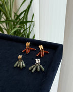 S925 Sterling Silver Agate Earrings