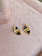 Gold & Silver Triangle Geometry Set