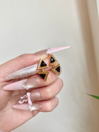 Gold & Silver Triangle Geometry Set