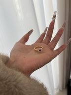 【Heart of Embers】 Red Corundum Ring