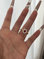 【Heart of Embers】 Red Corundum Ring