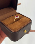 【Heart of Embers】 Red Corundum Ring
