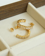 【Parisian Gold Moon】Retro Hoop Earrings