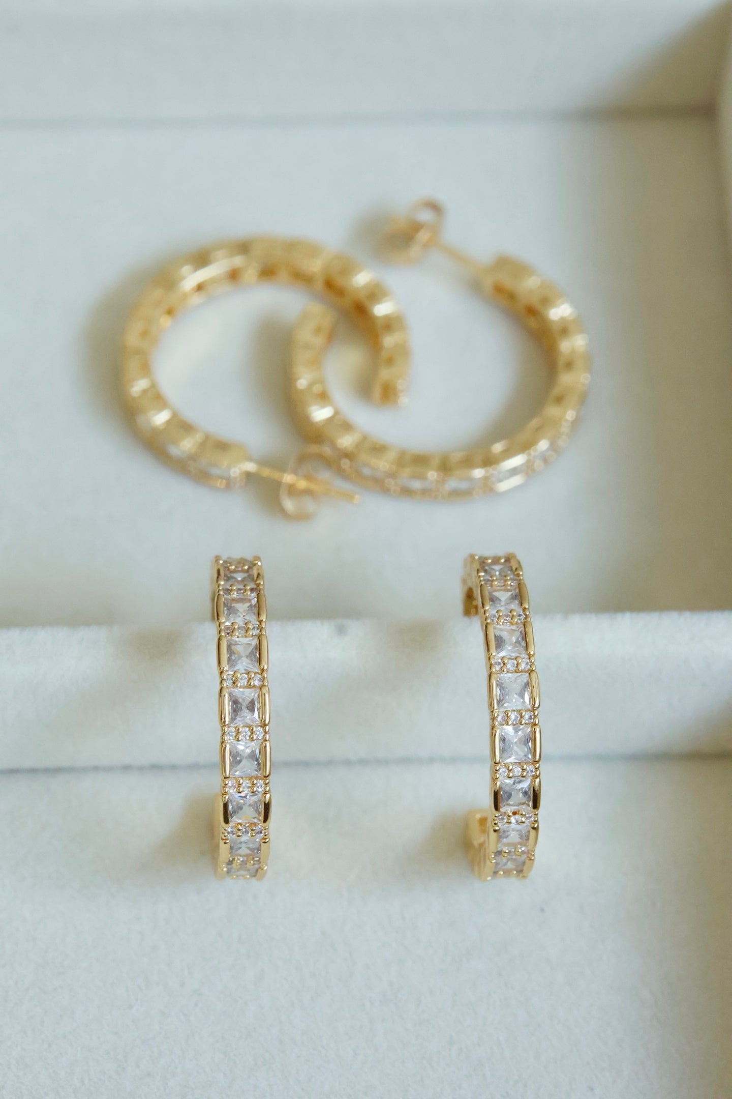 【Parisian Gold Moon】Retro Hoop Earrings