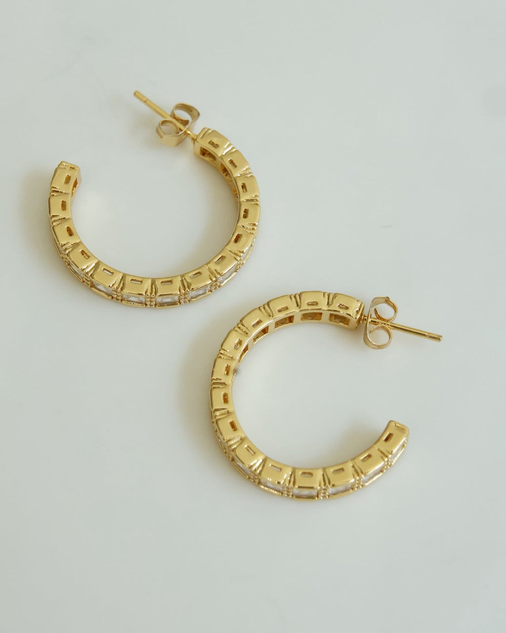 【Parisian Gold Moon】Retro Hoop Earrings