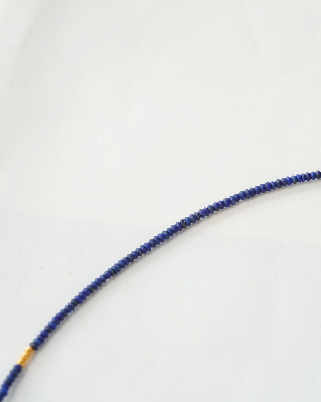 Lapis Lazuli & Amber Collarbone Necklace