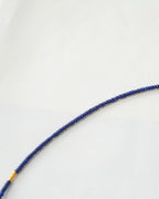 Lapis Lazuli & Amber Collarbone Necklace