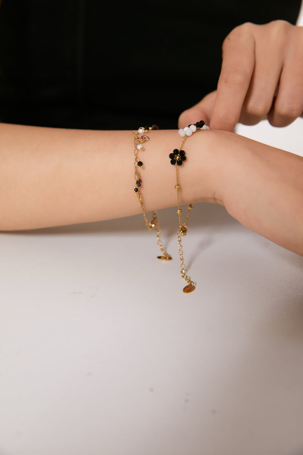 【Rebel's Garden】 Dark Floral Bracelet