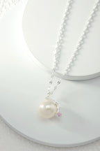Peach Star Pearl Necklace and Earrings