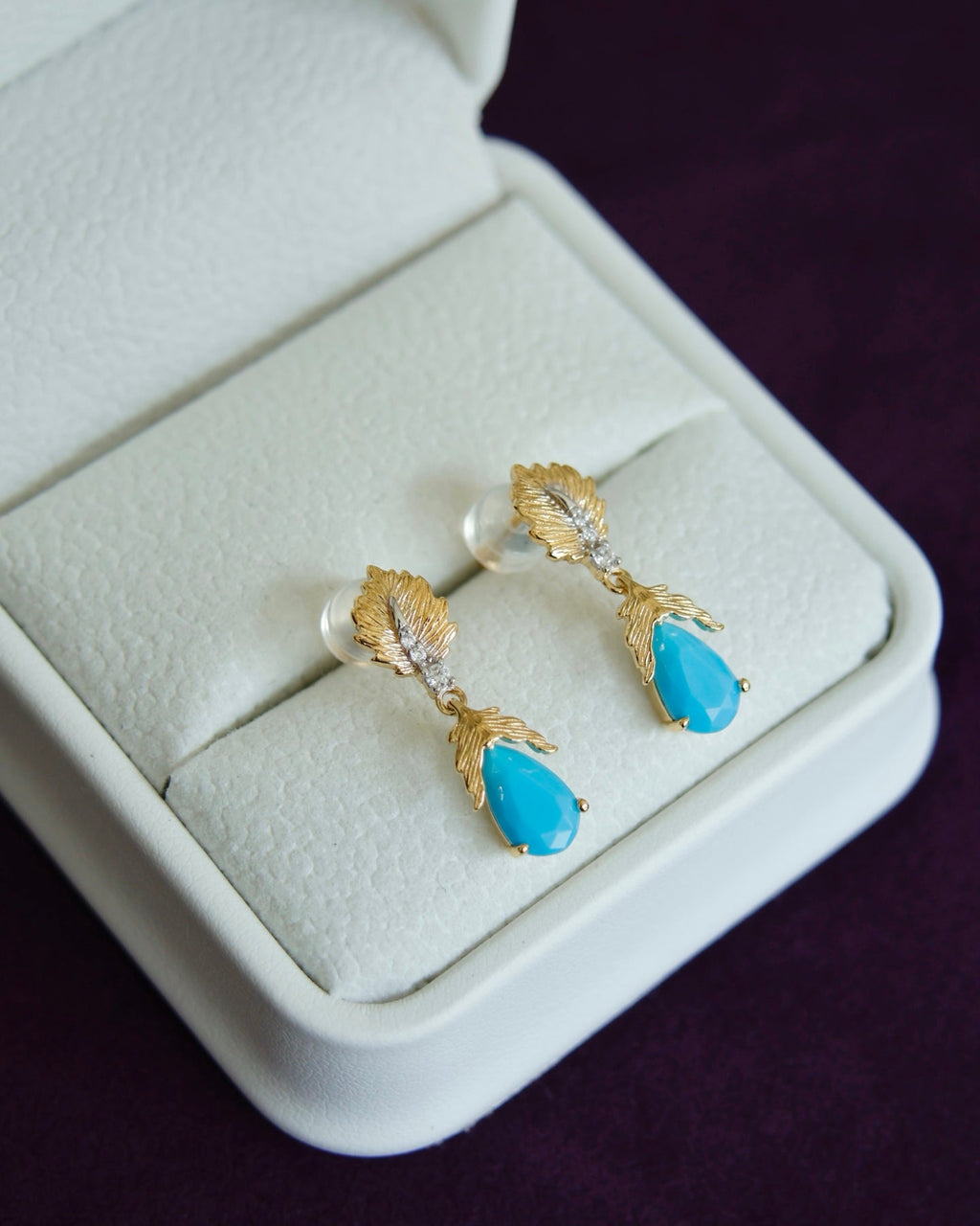 「Frosted Leaf Whisper」 Earrings