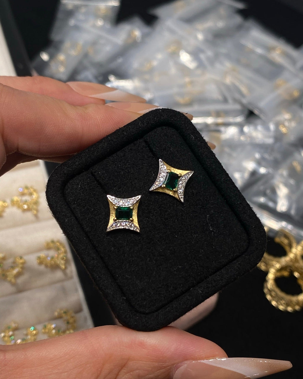 「Clash of Edge & Grace」 Earrings