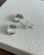 Versatile Half-Hoop Earrings