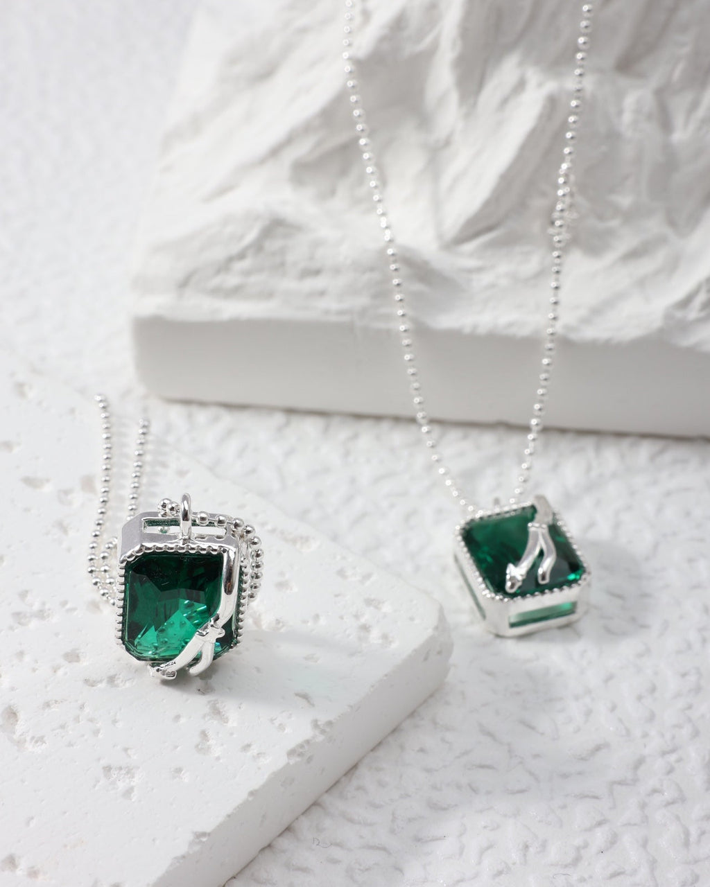 Nano Green Crystal Necklace