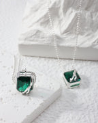 Nano Green Crystal Necklace