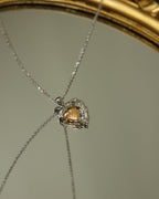 Silver & Gold Heart Necklace