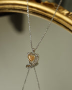 Silver & Gold Heart Necklace