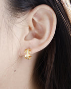 Golden Wheat Stud Earrings