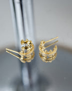 Golden Wheat Stud Earrings