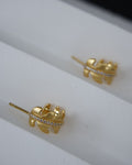 Golden Wheat Stud Earrings