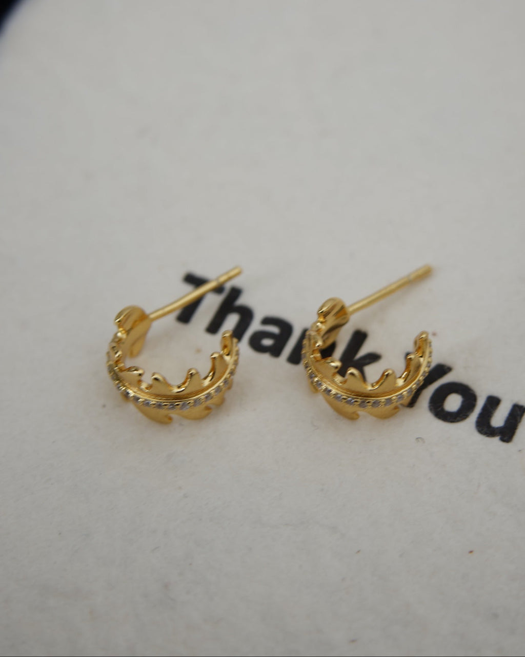 Golden Wheat Stud Earrings