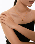Tiger‘s Eye & Pearl Double Layer Necklace