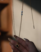 Tiger‘s Eye & Pearl Double Layer Necklace
