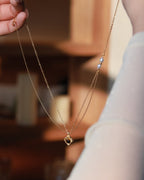Tiger‘s Eye & Pearl Double Layer Necklace