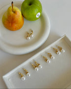 【Floating Life】 Large Pearl Earrings
