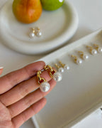 【Floating Life】 Large Pearl Earrings