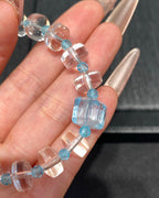 【Cloud Layers】 Rock Crystal & Topaz Bracelet