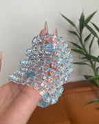 【Cloud Layers】 Rock Crystal & Topaz Bracelet