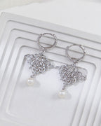S925 Sterling Silver Fashion Pearl Earrings