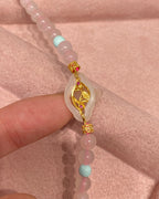 【Qinlan】 Hetian Jade & Larimar Pearl Necklace