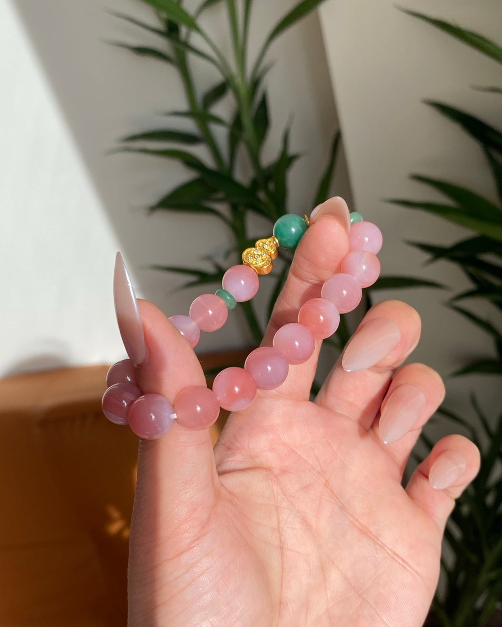 【Vermilion & Jade・Gourd of Blessings】 Bracelet