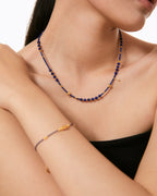 【Azure Gold Peach】 Necklace