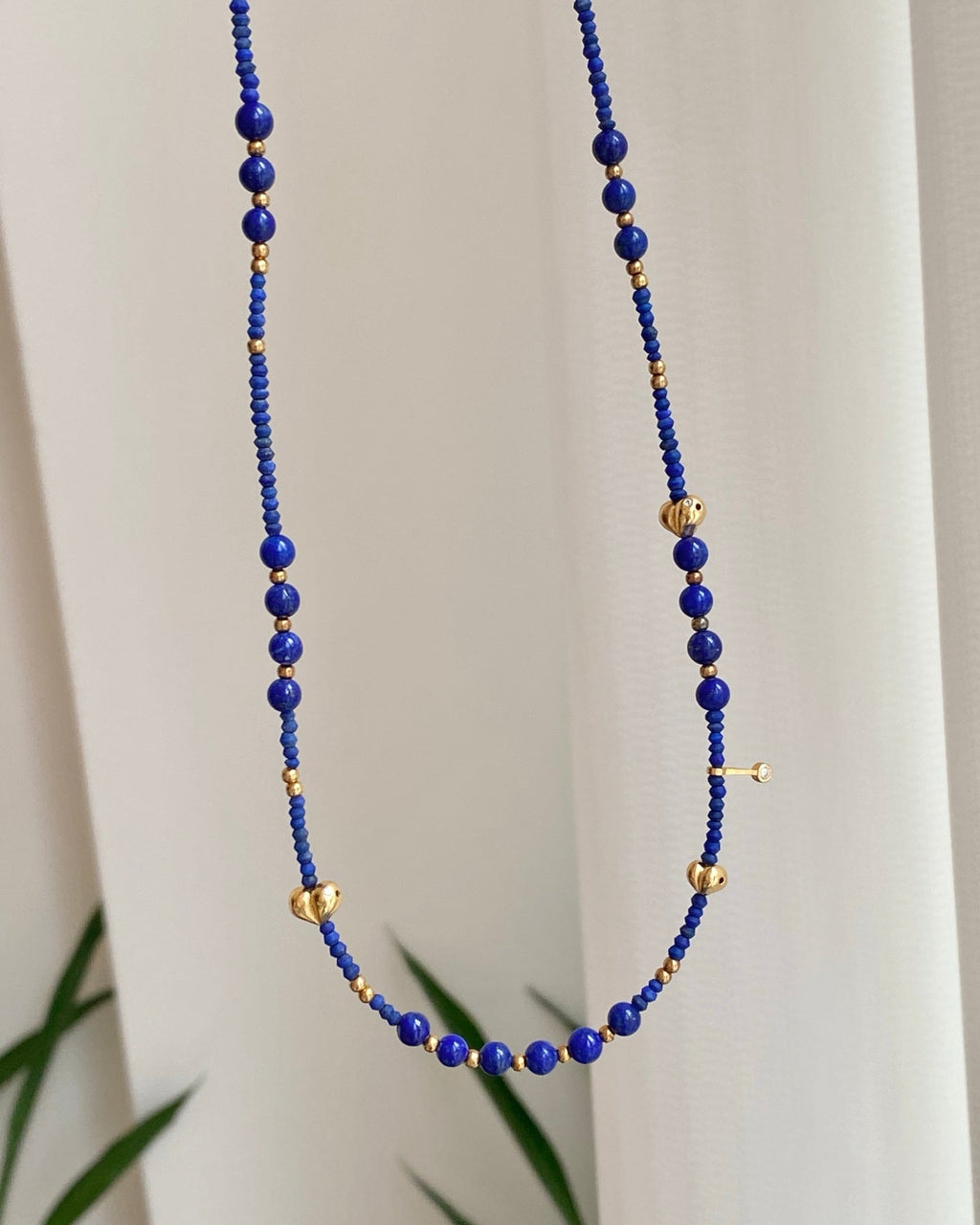【Azure Gold Peach】 Necklace
