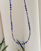 【Azure Gold Peach】 Necklace
