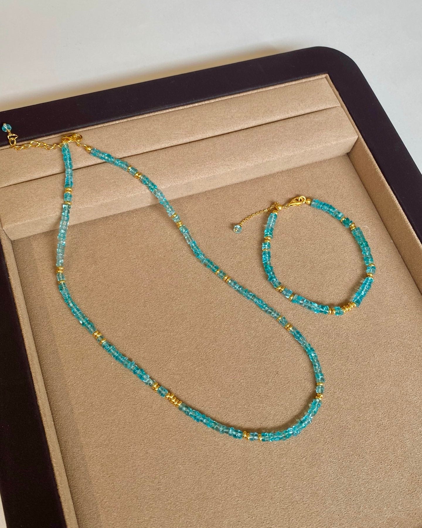 Natural Apatite Jewelry Set
