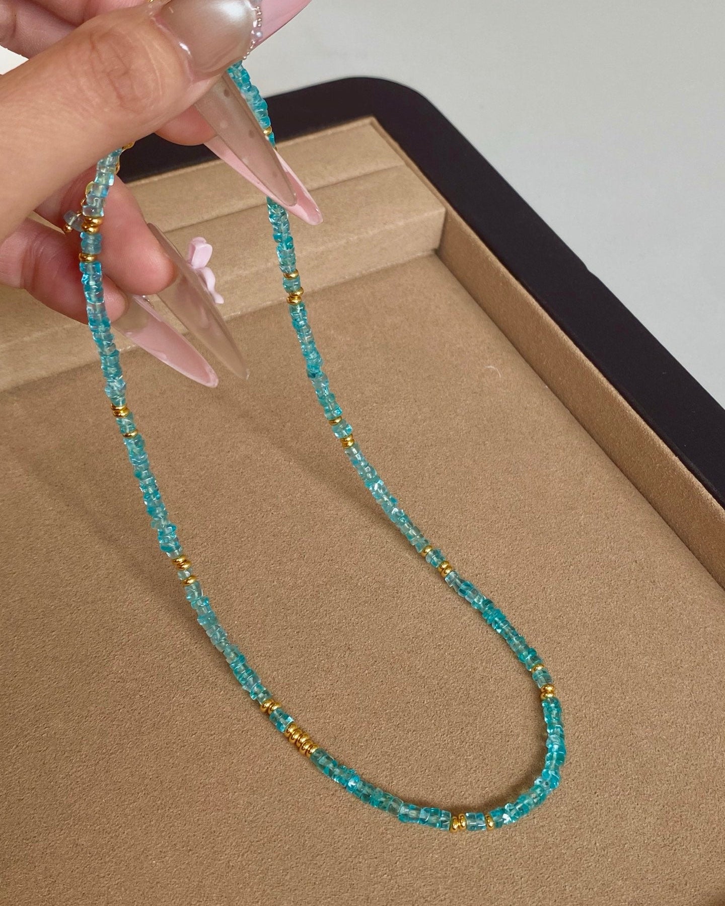 Natural Apatite Jewelry Set