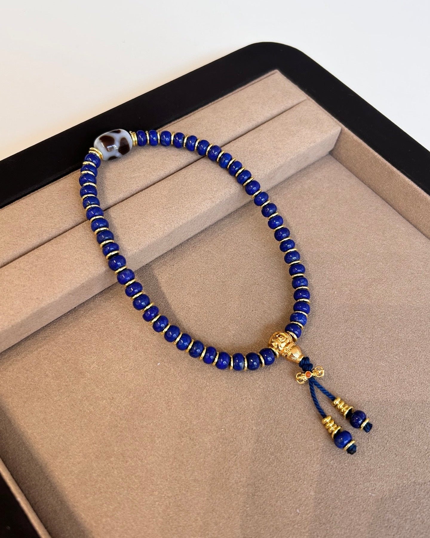 【Lapis Lazuli · A Moment of Bodhi】 Mala Bracelet